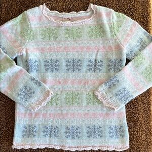 Gymboree Kids Cotton & Wool Snowflake Sweater, size 7
